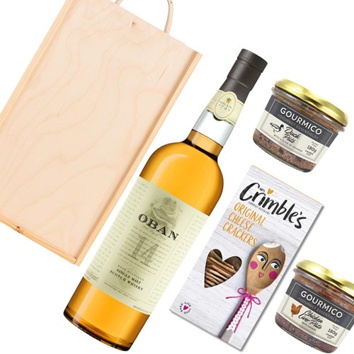 Oban 14 Year Old Single Malt Scotch Whisky 70cl And Pate Gift Box